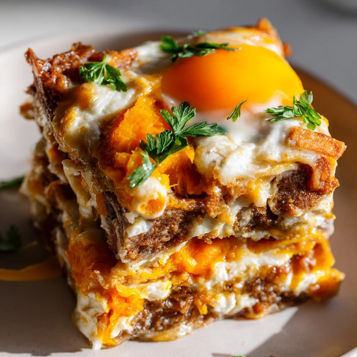 Deliciously layered Gingerbread Lasagne Soup Bites, offering a unique holiday twist.