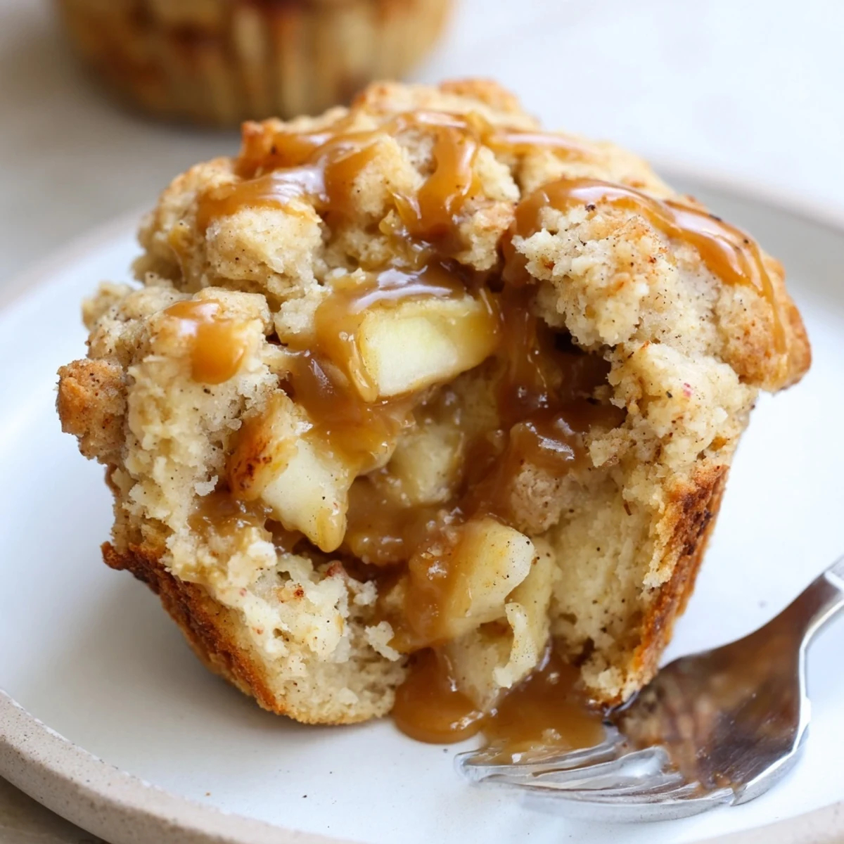 Chai Caramel Apple Muffins