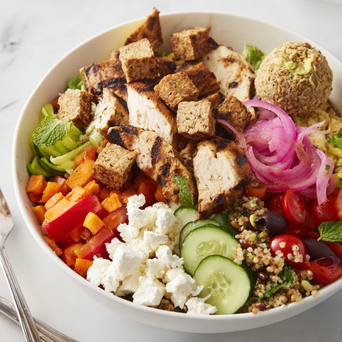 Build-your-own boards and bowls showcasing vibrant, fresh ingredients for social gatherings.  