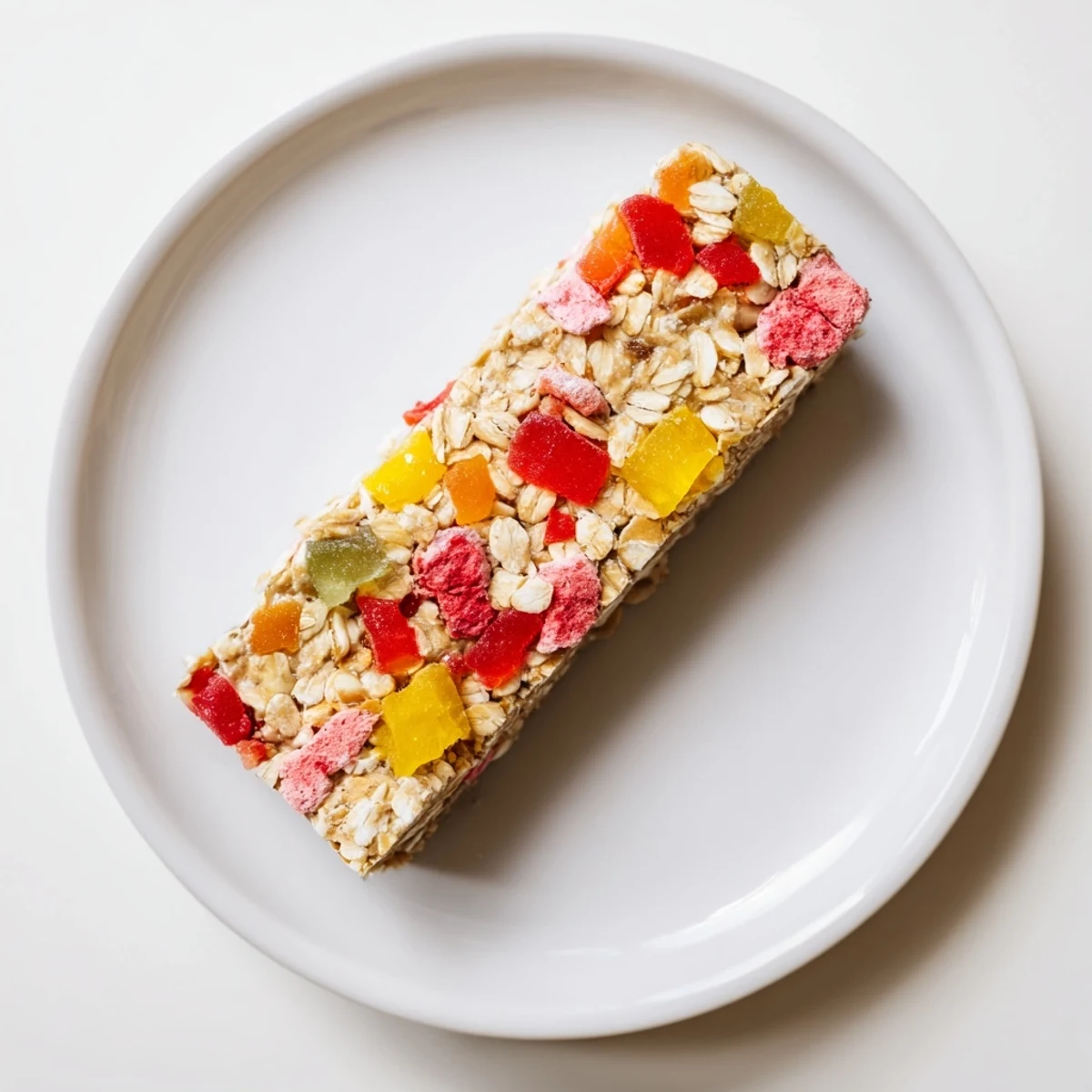 Delicious homemade gummies and crispy freeze-dried fruit enhance these DIY snack bars.  
