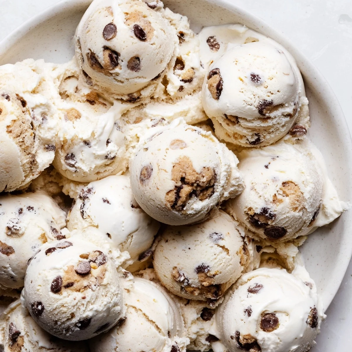 Creamy Cottage Cheese Ice Cream with cookie dough, perfect for summer desserts.  