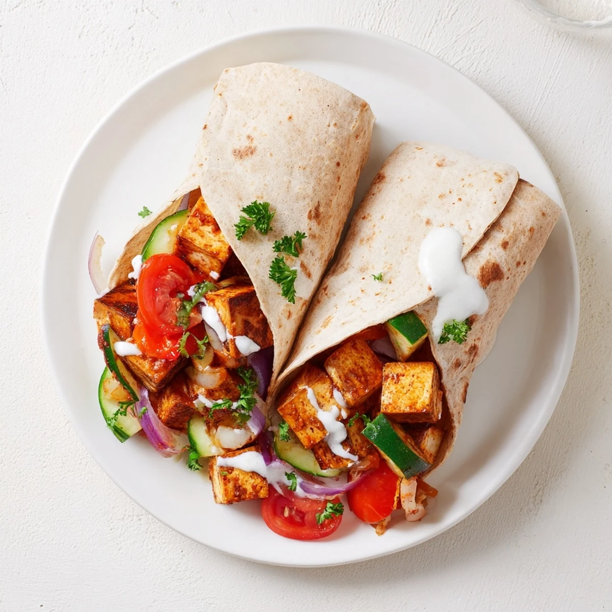 Vegan Viral Tofu Wraps