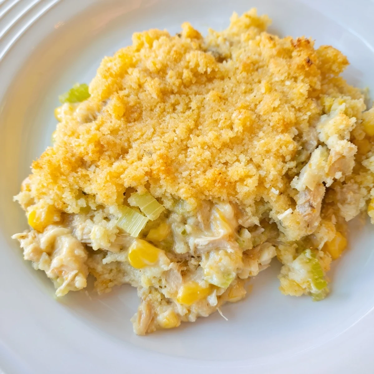 Southern Cornbread Chicken Casserole