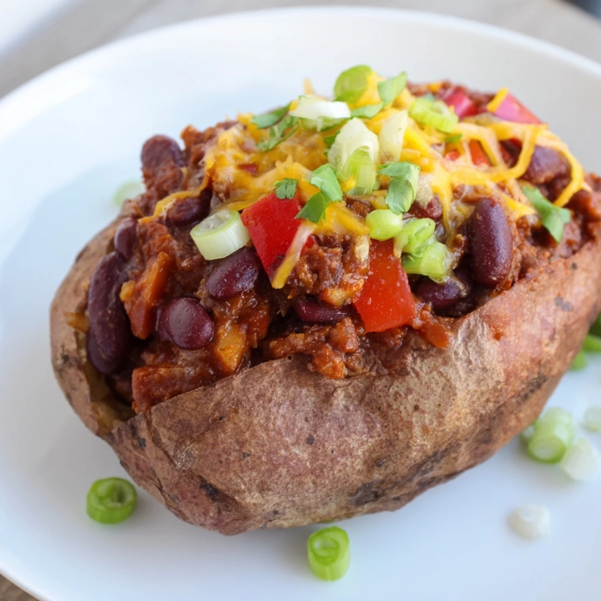 Chili Style Baked Potatoes