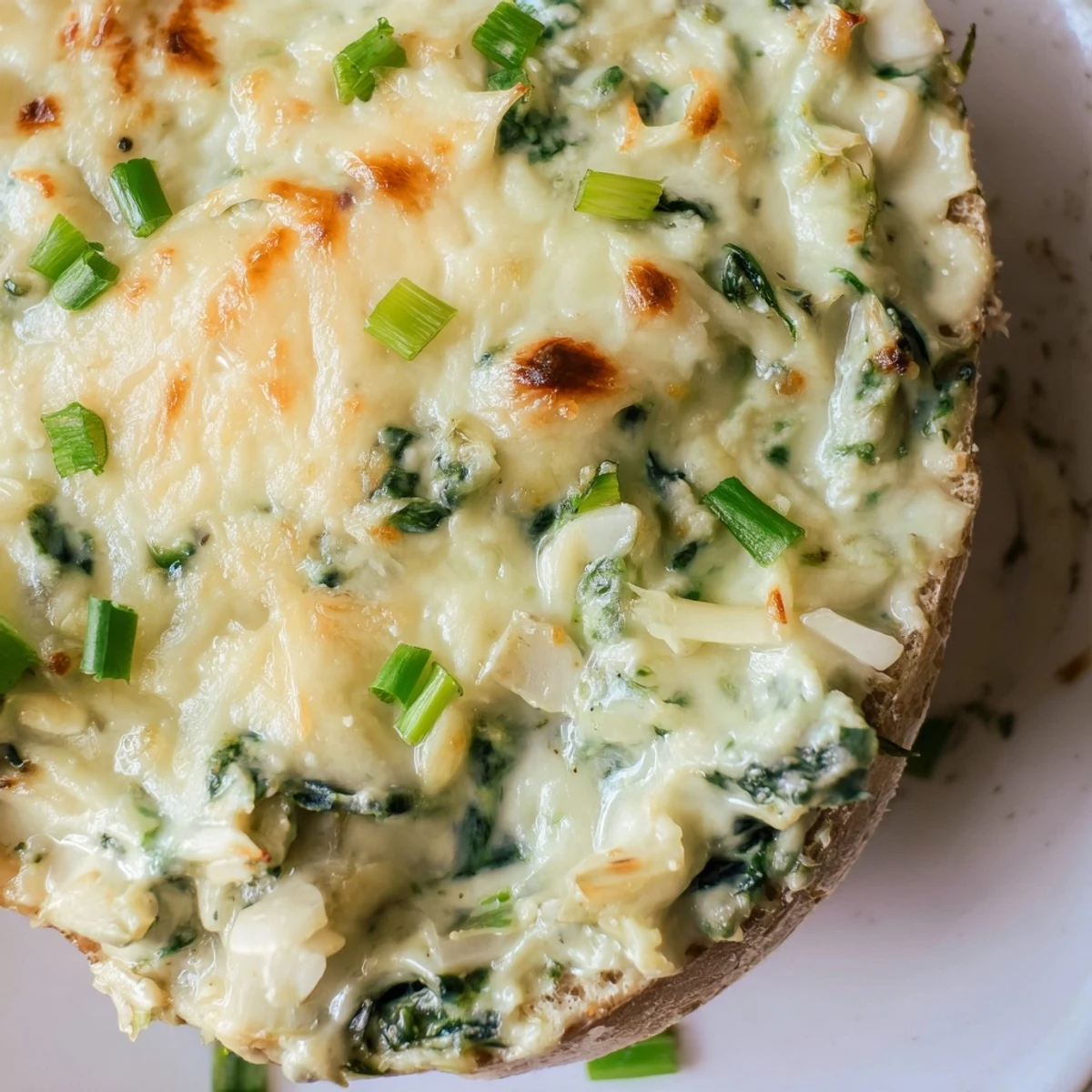 A close-up of the flavorful Best-Ever Spinach Dip, served with fresh vegetables and bread.