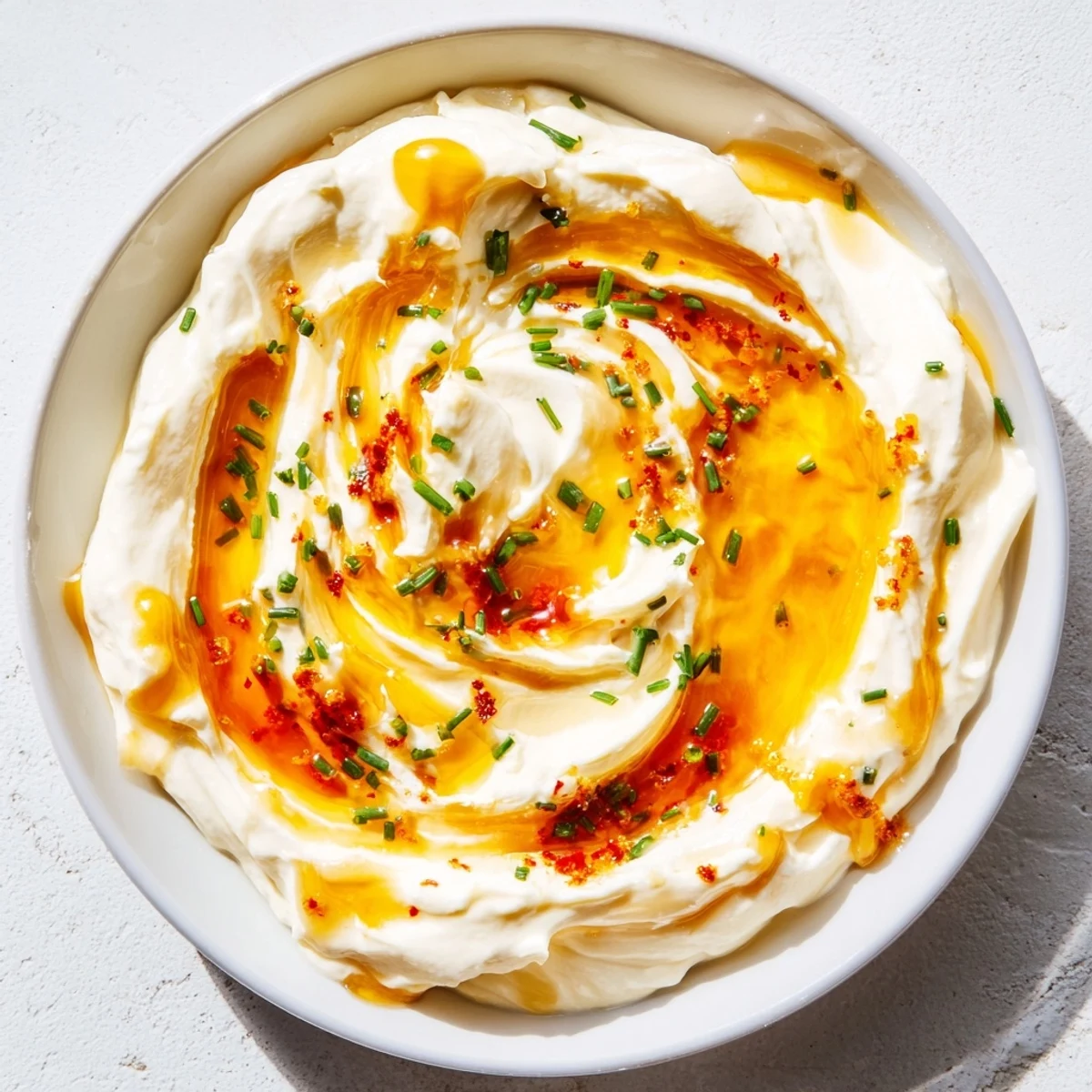 A flavorful appetizer: Whipped Ricotta Dip with Hot Honey, ideal with crusty crostini.