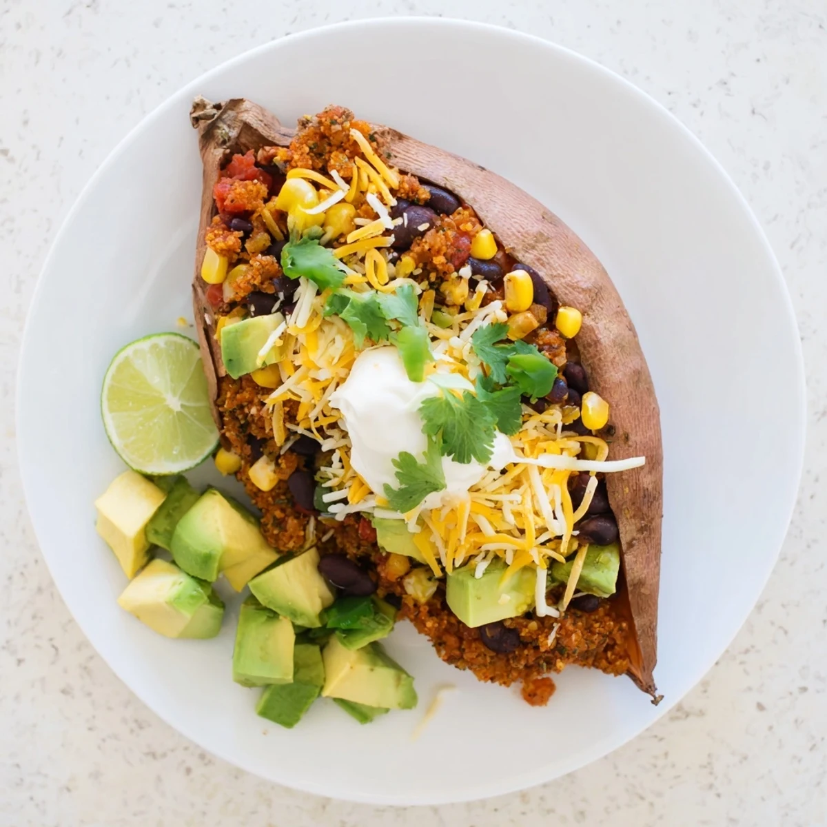 Loaded Baked Sweet Potatoes