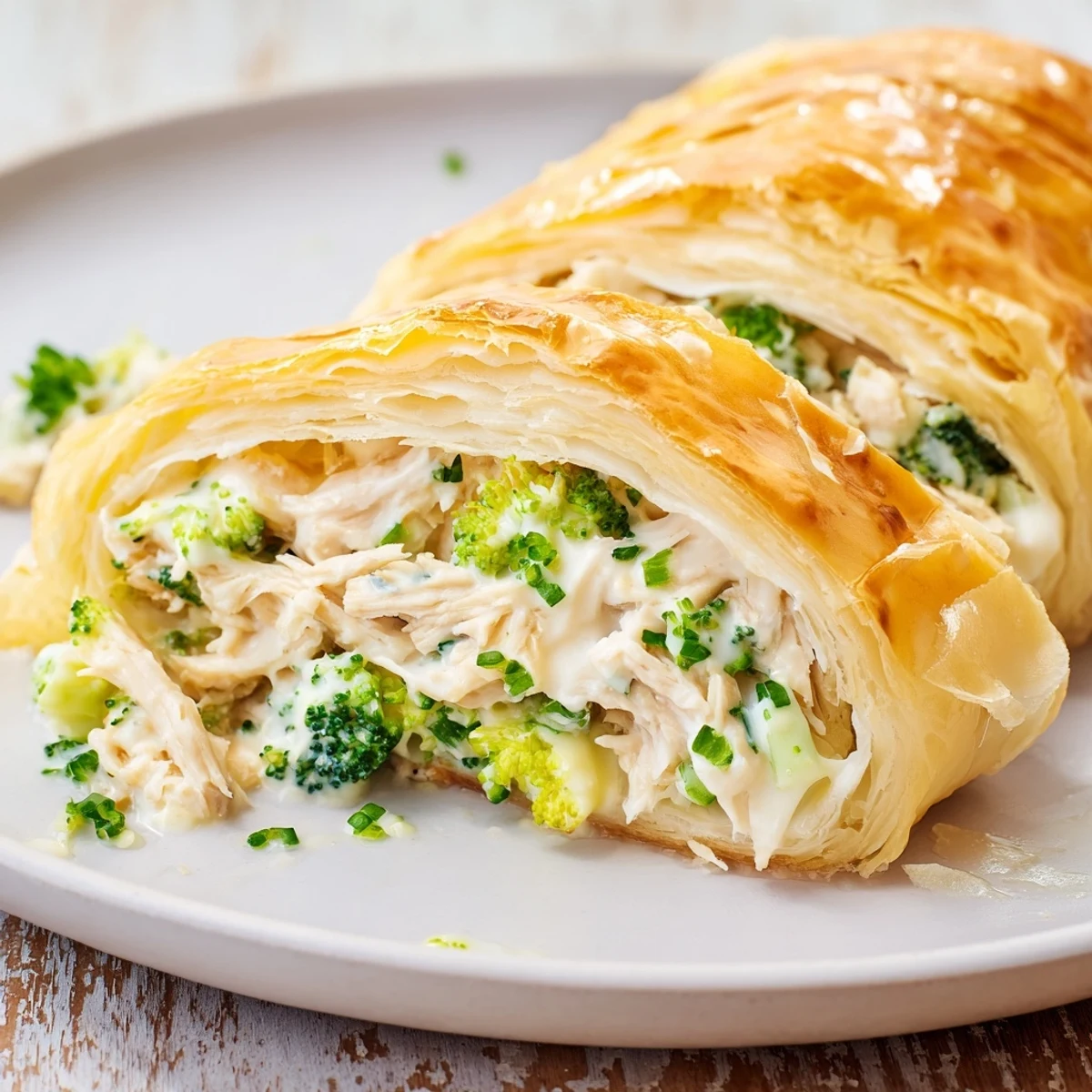 Creamy Chicken Broccoli Rolls