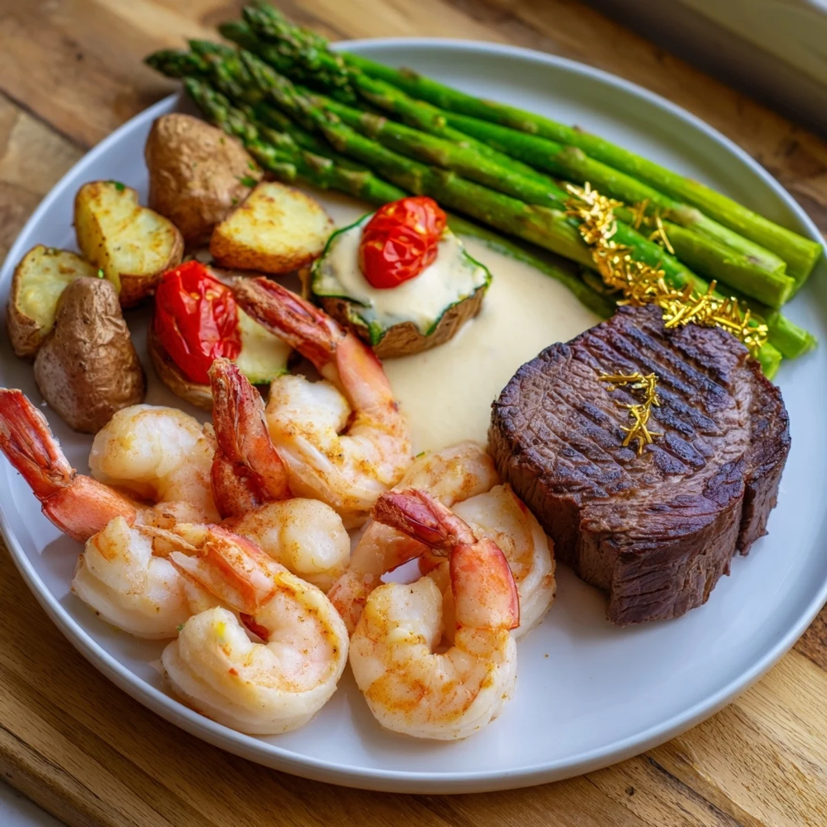 This Golden Heart Luxury Platter features vibrant roasted vegetables and a luxurious golden finish.