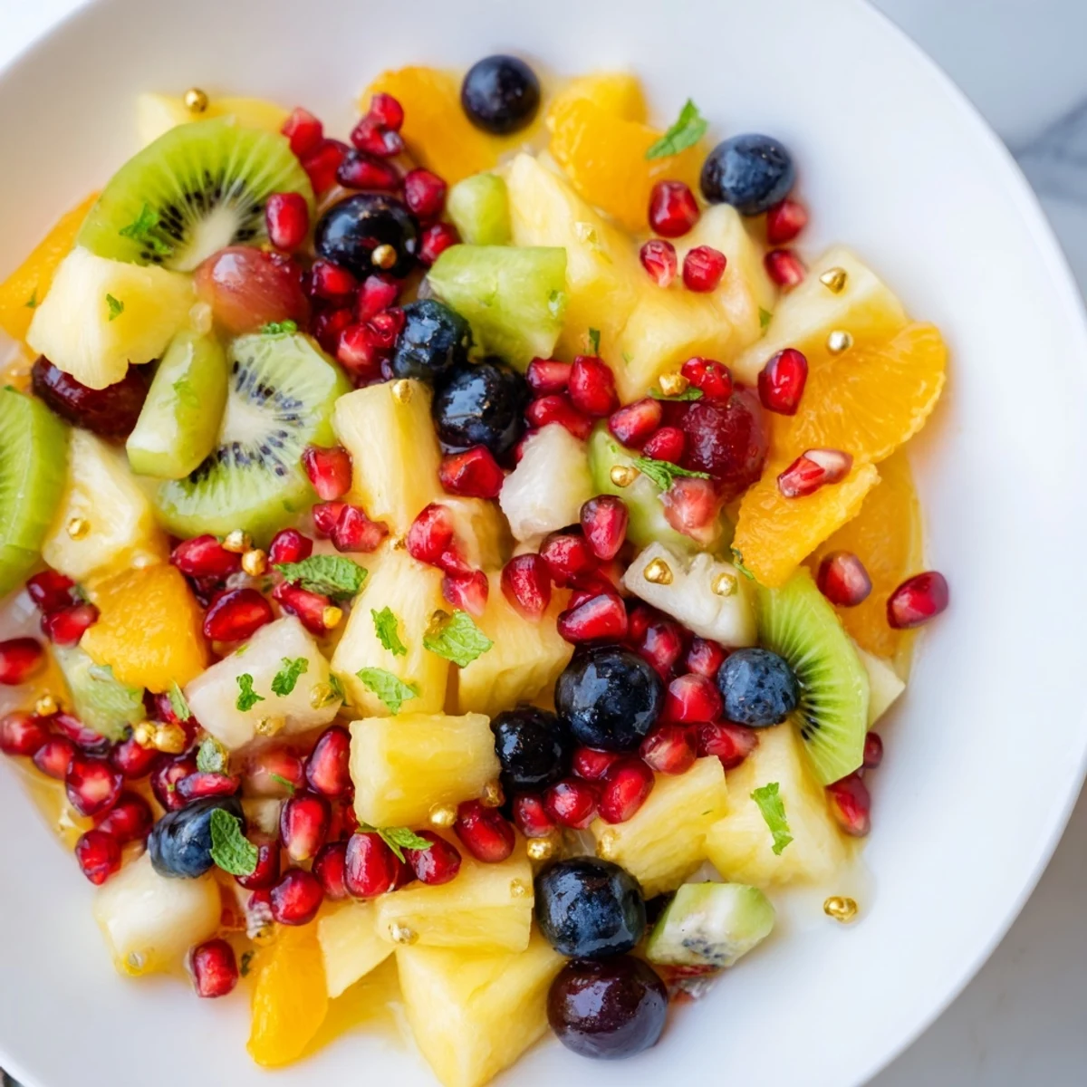 Brightly colored Three Kings Royal Fruit Platter arranged on a platter, ready to be enjoyed.