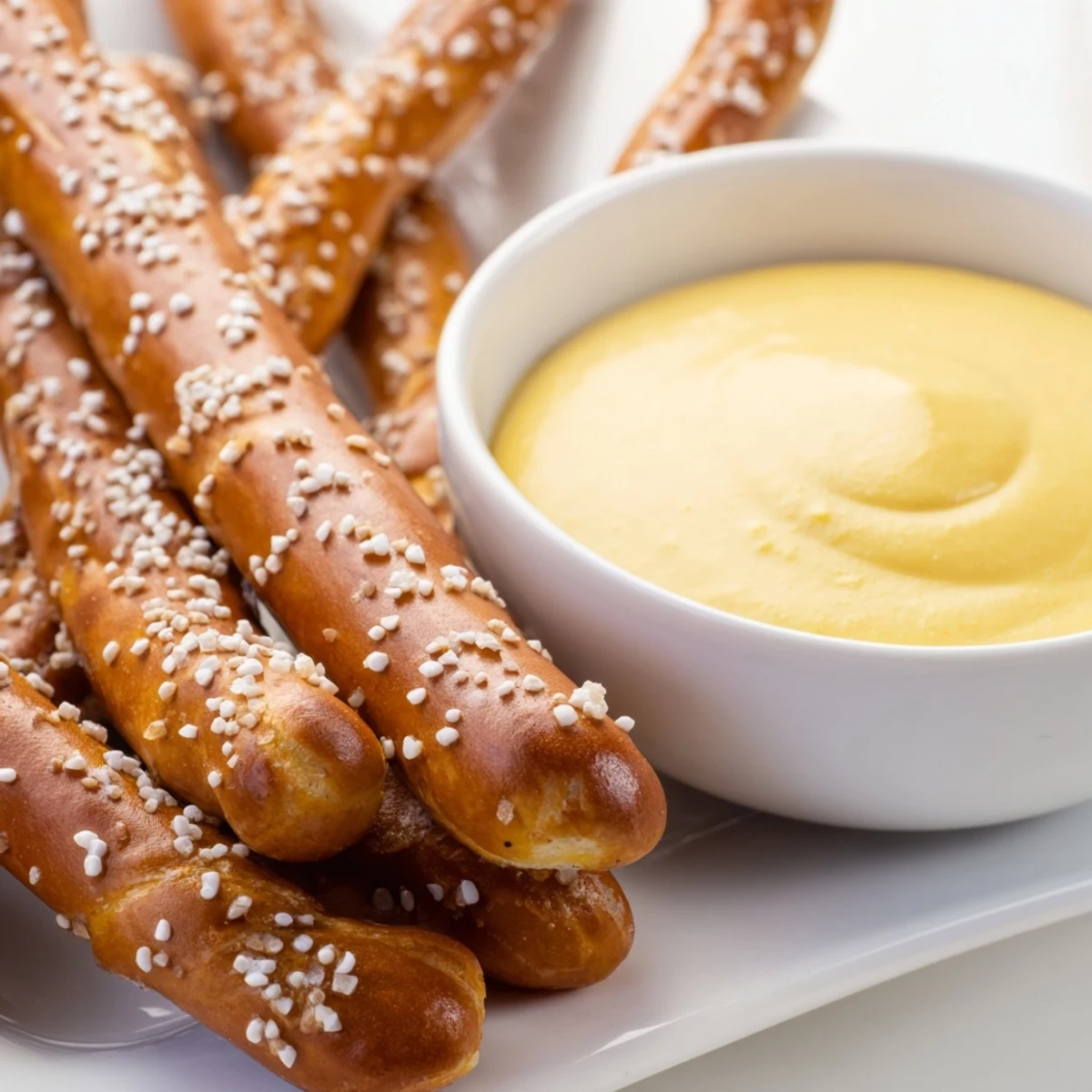 Pretzel Rods Hot Mustard