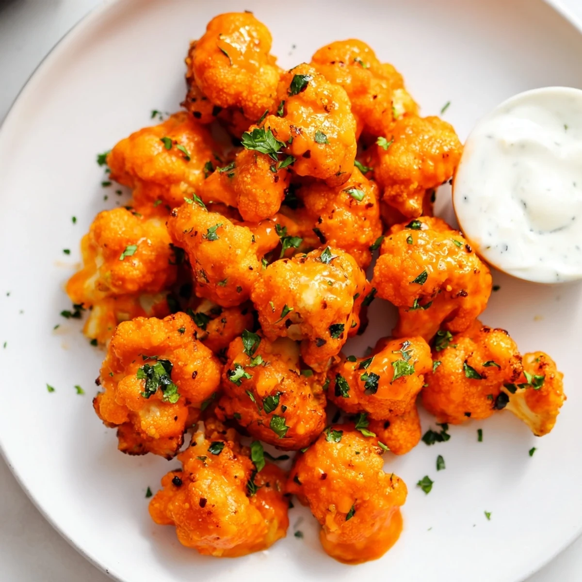 Buffalo Cauliflower Bites