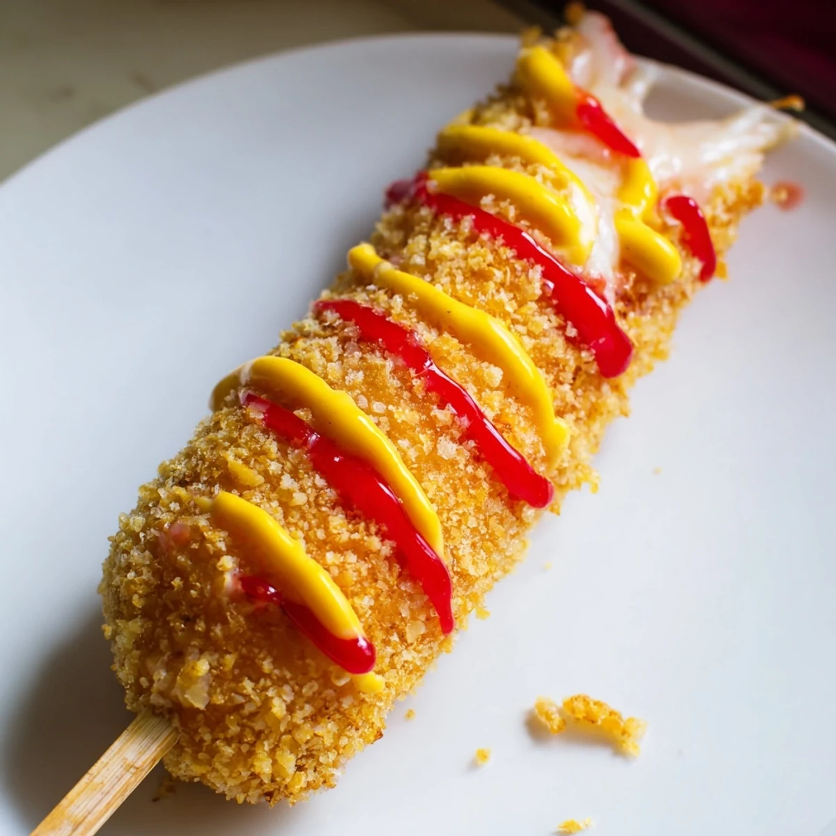 Cheesy Korean Corn Dogs