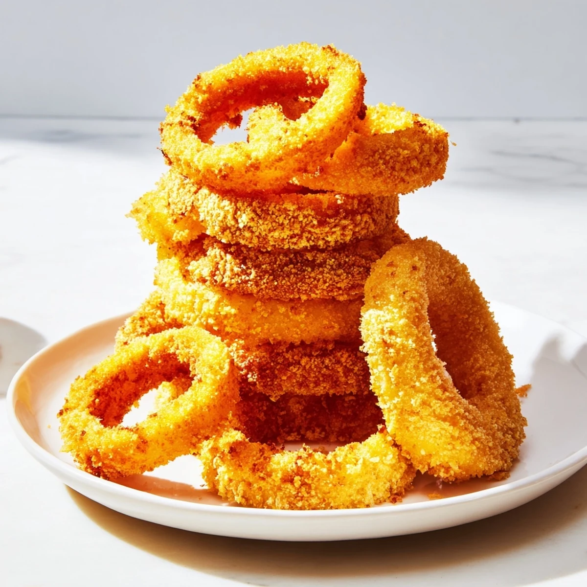 Crispy Onion Ring Tower