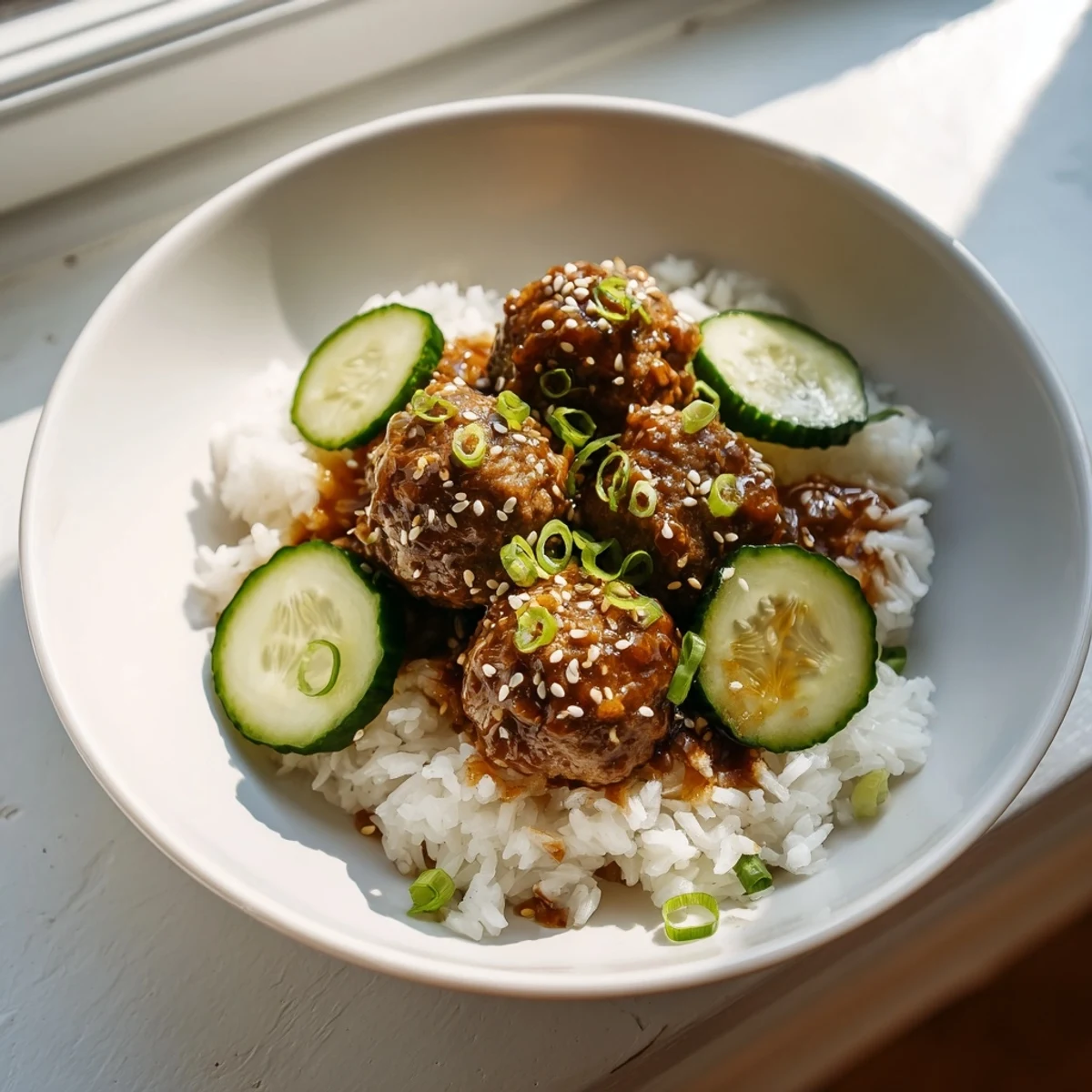 Teriyaki Meatball Bowls