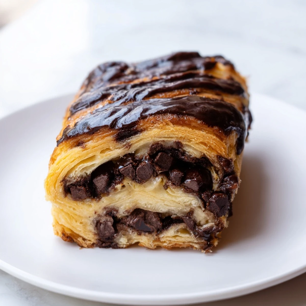 Buttery Chocolate Chip Croissants