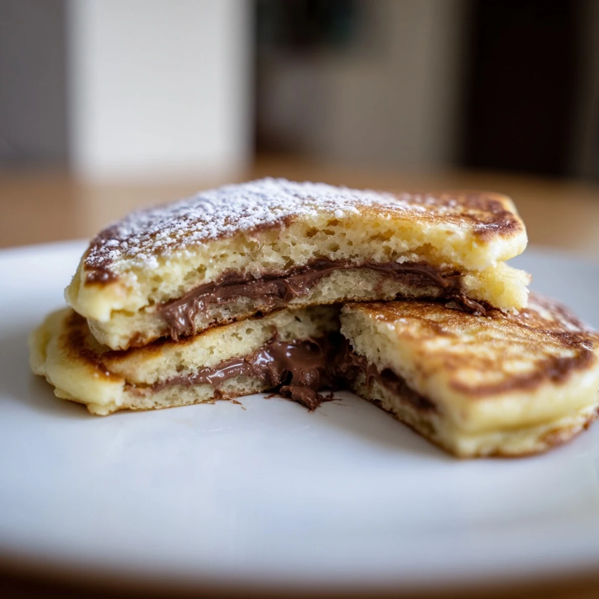 Nutella Stuffed Pancakes