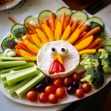 Turkey Shaped Appetizer Tray