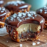 Salty pretzel crust meets creamy peanut butter filling in these chocolate-dipped Easter egg cups with sprinkles.  