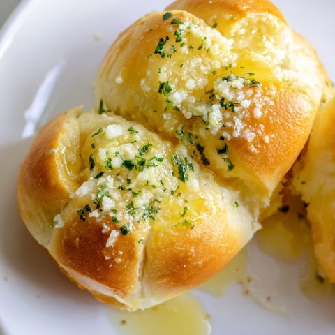 Golden, pull-apart garlic butter bread, fresh from the oven, with a bubbling, buttery crust and savory aroma.