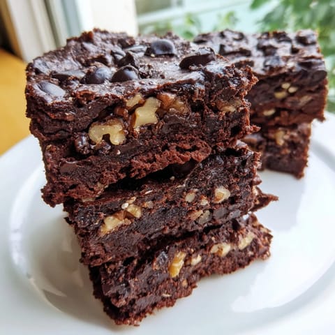 Indulgent Zero-Waste Brownies featuring fudgy textures and melted chocolate for dessert bliss.  