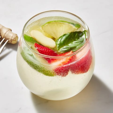 Zesty lemon and fragrant mint enhance the fizzy Kombucha-style home-brew beverages.  