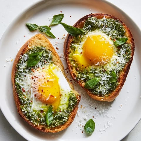 Pesto Egg Toast