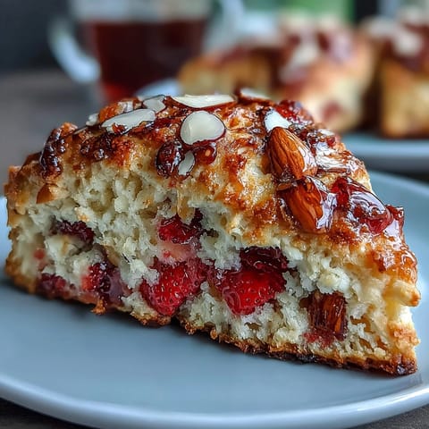 Strawberry Brown Butter Scones