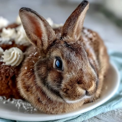 Sparkle Easter Bunny Cake