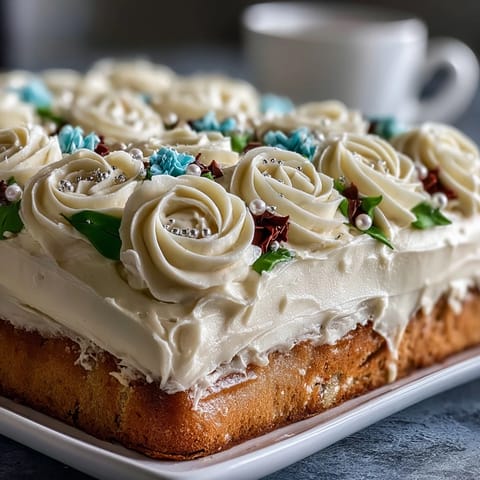 Graduation Sheet Cake Buttercream Roses