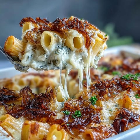 French Onion Pasta Bake