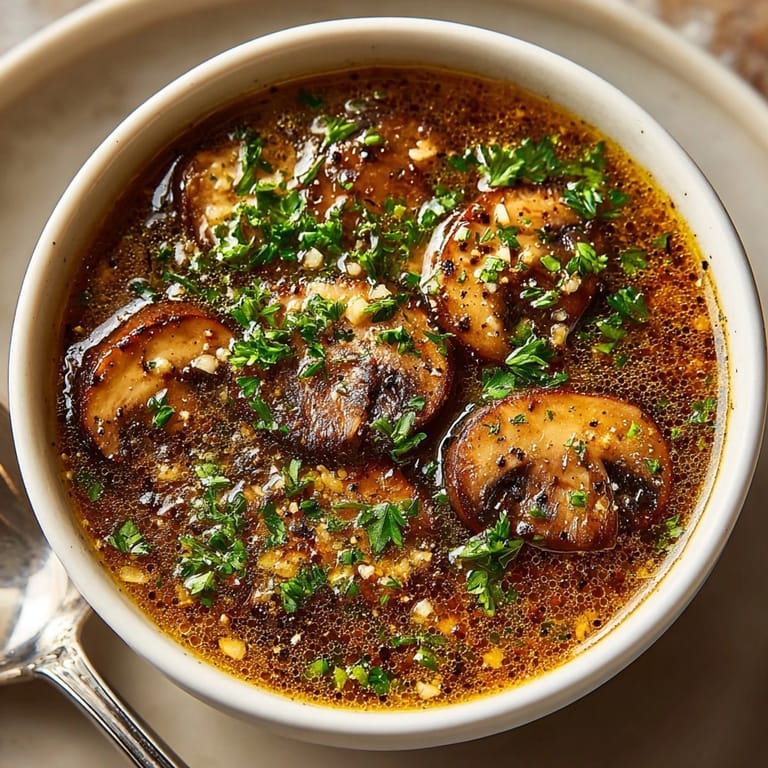 Homemade Vegan Mushroom Gravy: sauteed mushrooms and herbs create earthy, comforting flavors.