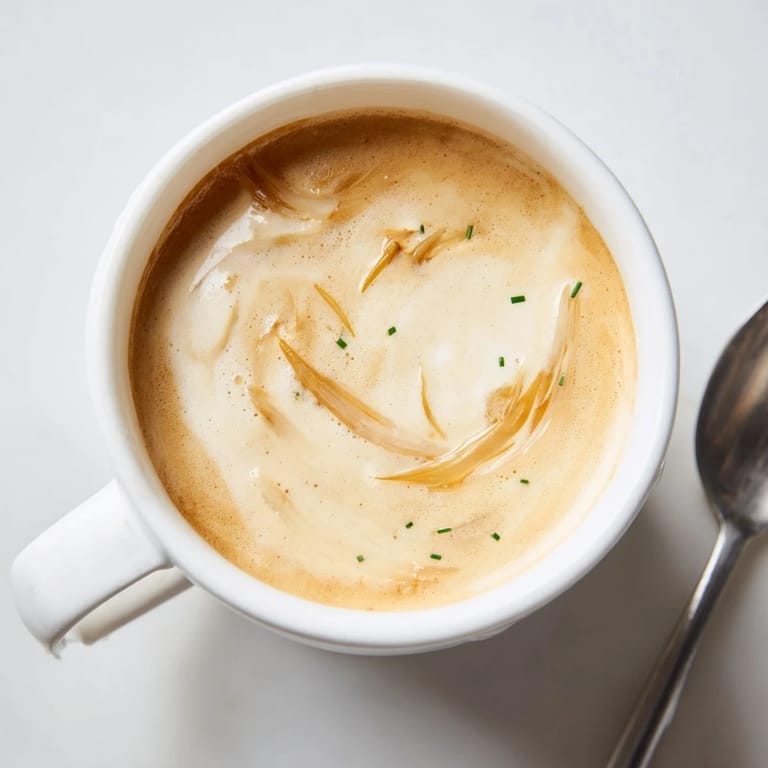 Savory caramelized onions blended with espresso, creating a bold Onion Latte.  