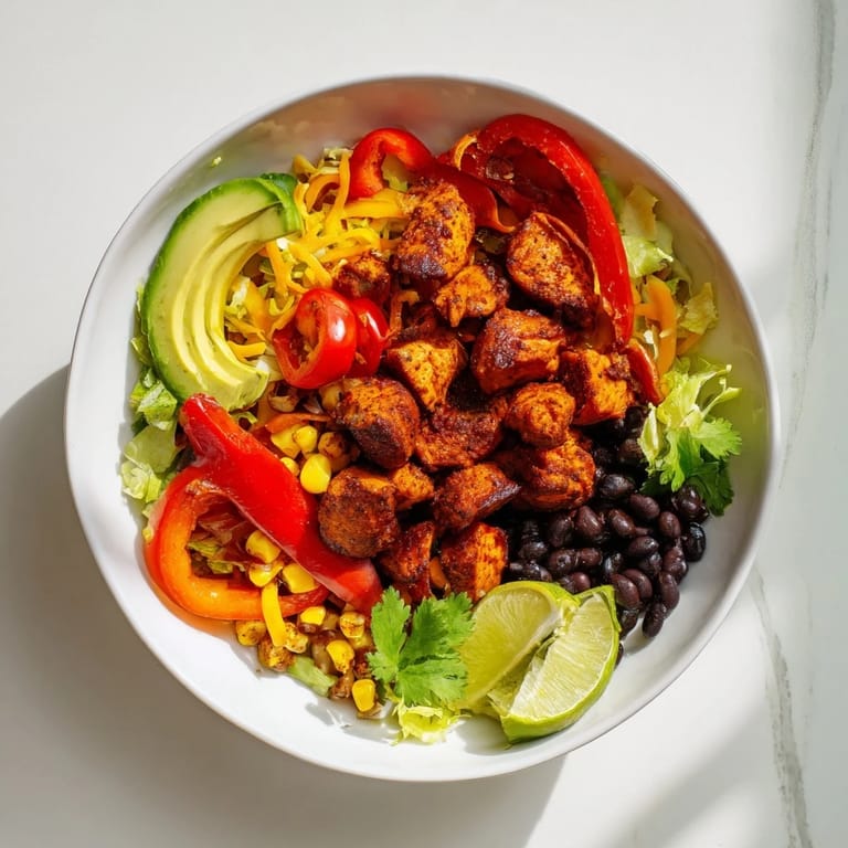 Tender, spiced chicken and colorful veggies in these Sheet Pan Chicken Burrito Bowls—perfect for an easy weeknight meal.